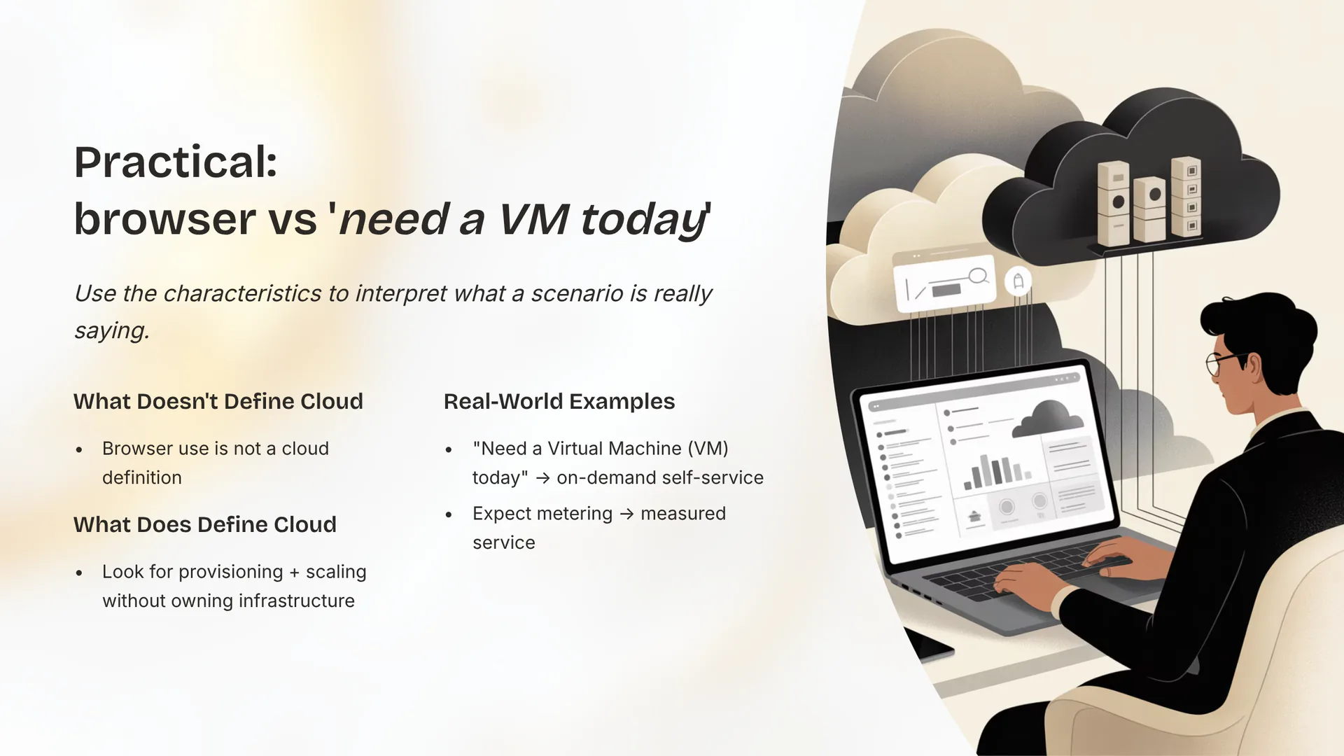 Practical: browser vs 'need a VM today'