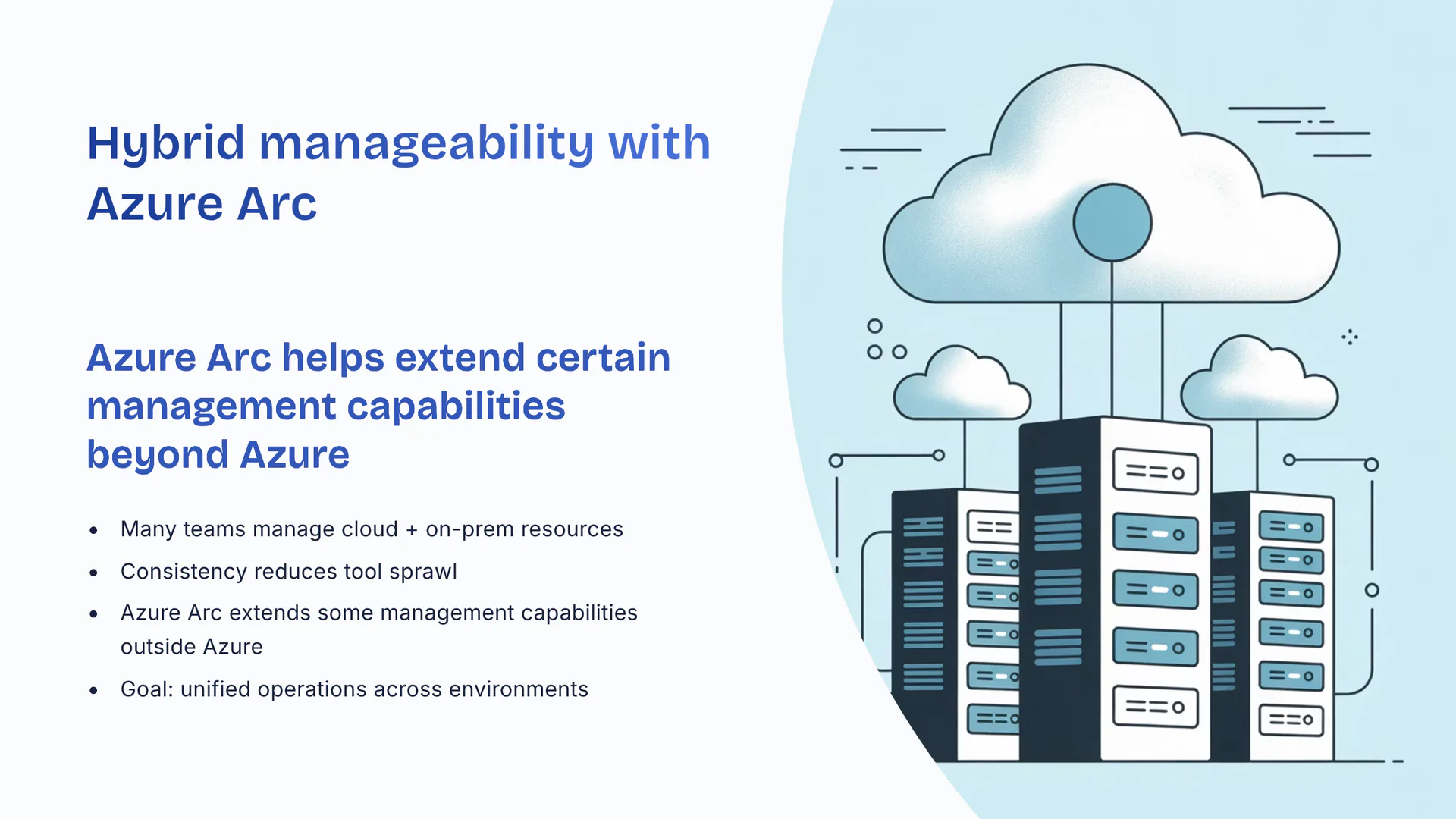Hybrid manageability with Azure Arc