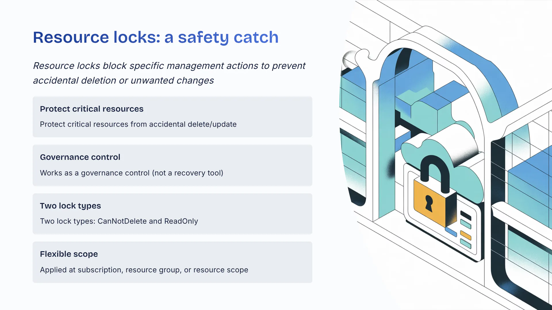 Resource locks: a safety catch